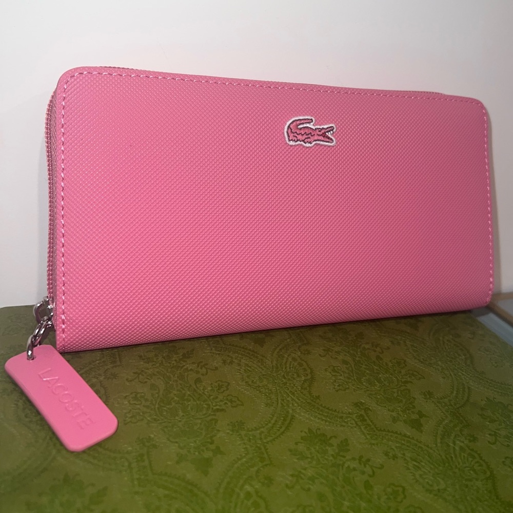 Pink Lacoste Wallet